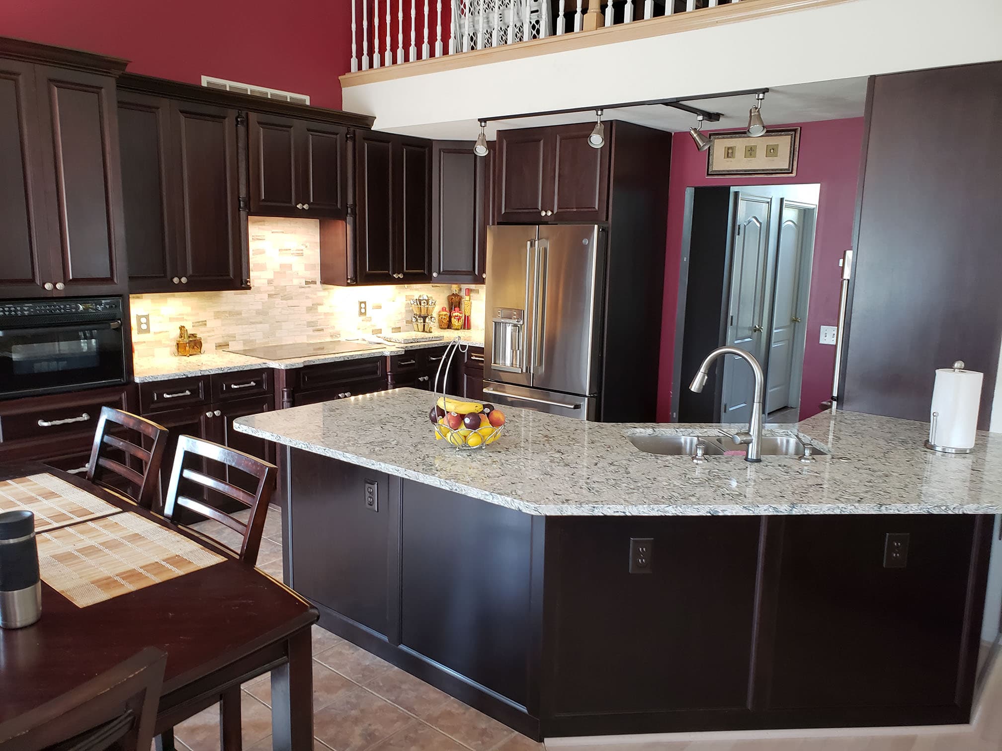 Darkwood Kitchen Custom kitchen remodel featuring kitchen darkwood remodel by Professional Wood Interiors - St. Louis, MO
