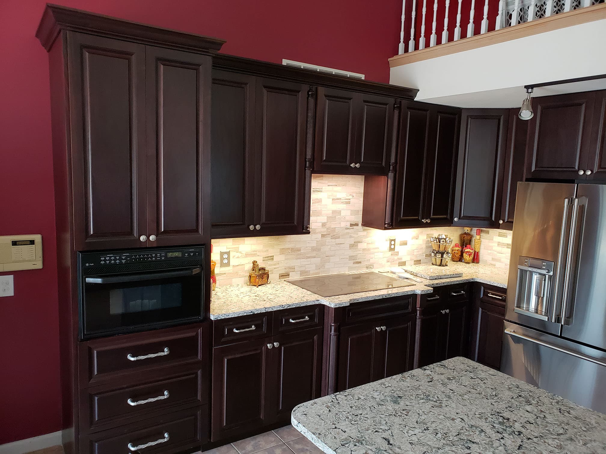 Darkwood Kitchen Custom kitchen remodel featuring kitchen darkwood remodel by Professional Wood Interiors - St. Louis, MO