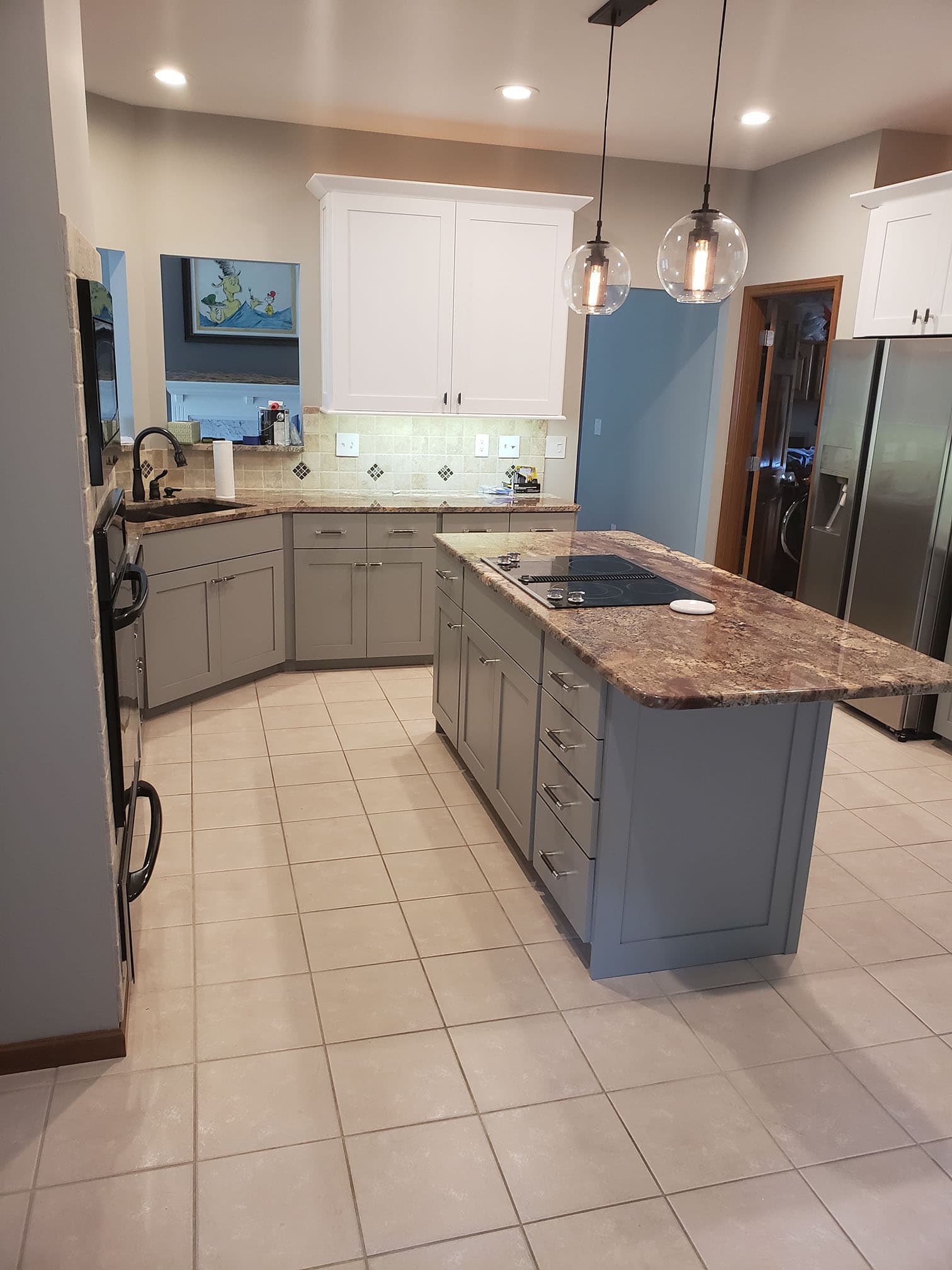 Dual-Color Kitchen Custom kitchen remodel featuring dual color kitchen remodel by Professional Wood Interiors - St. Louis, MO