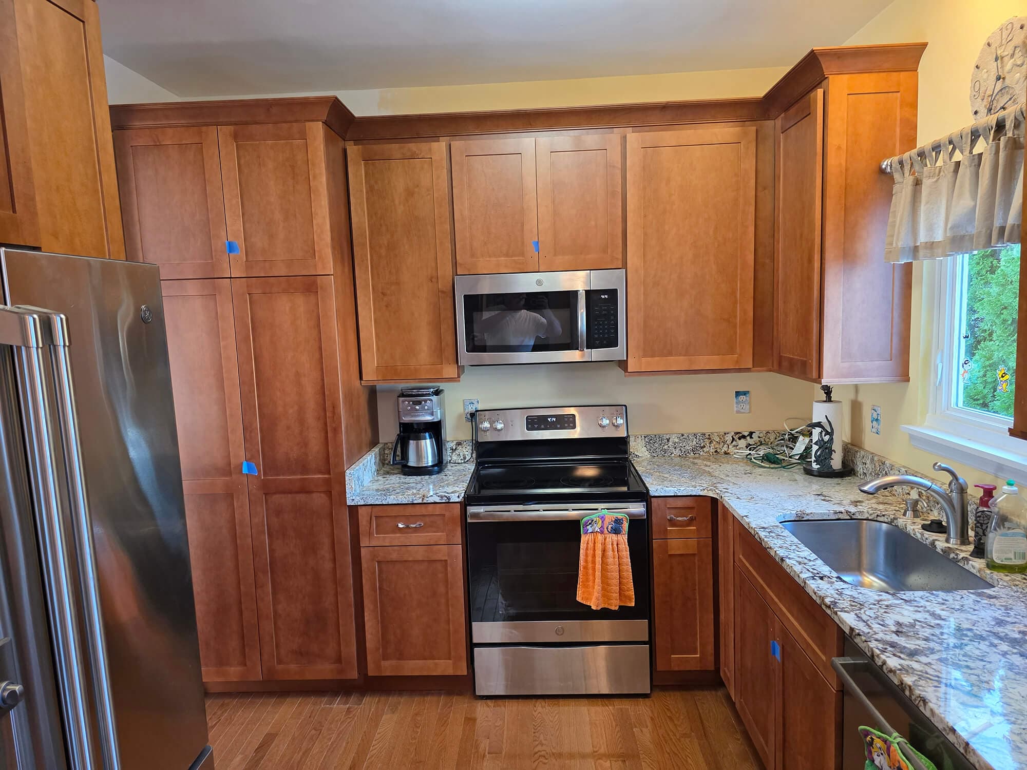 Cabinet refacing project 7 - Custom kitchen cabinet doors and finishes by Professional Wood Interiors - St. Louis, MO